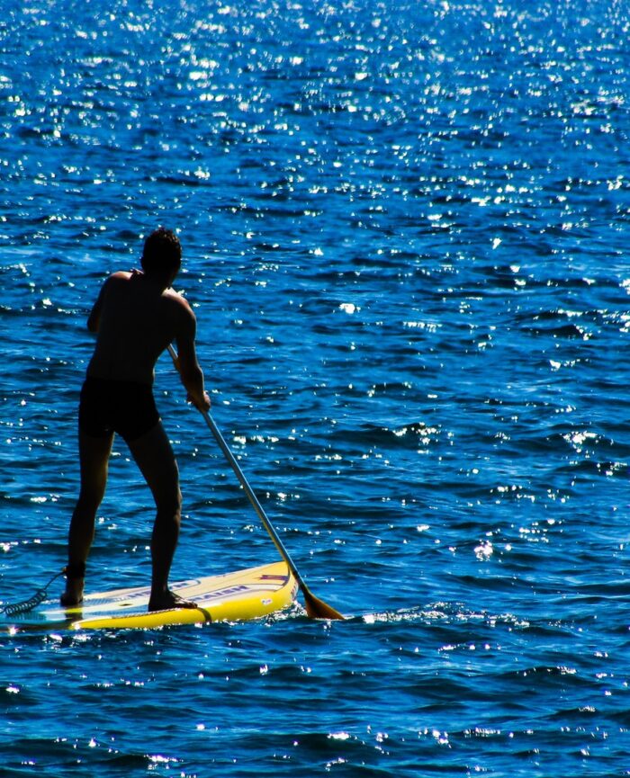 Man on SUP paddleboard