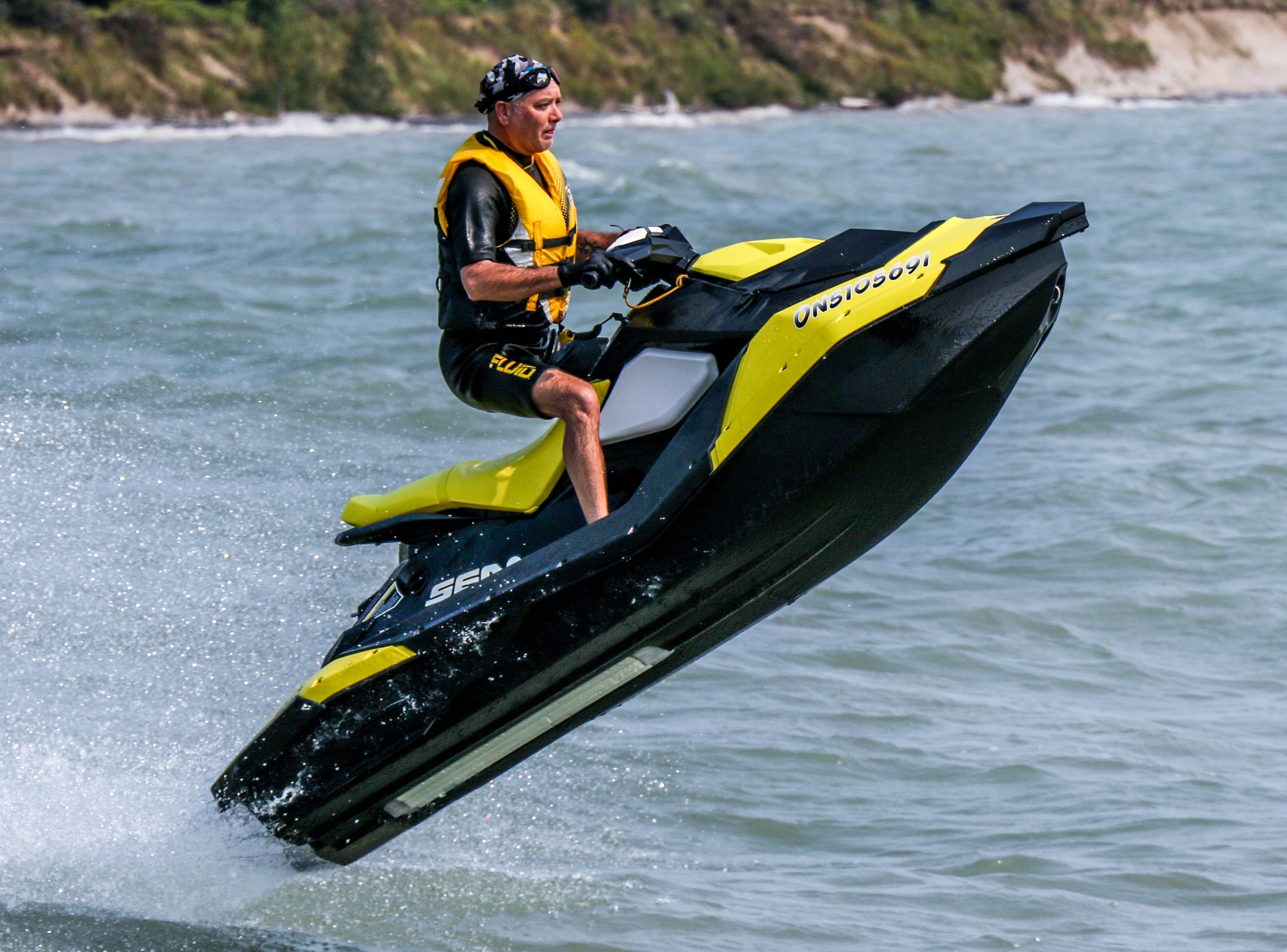 Jetskiing, Sea Doo, and Wave Runners near our Hotel on St Pete Beach